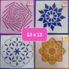 Template 13x13cm