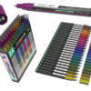 TOOLI-ART Acrylverfstiften 24 jewel tones (Extra Fijne 0.7 punt)