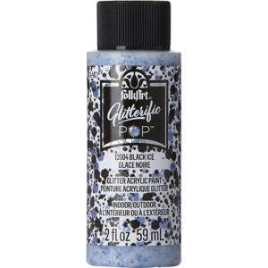 Folkart Glitterific Pop Black Ice