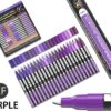 TOOLI-ART 22 assorterede lilla toner pro farveserie specialmarkører sæt (0,7 mm EKSTRA FIN)