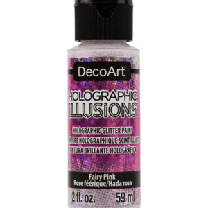 DecoArt Holographic Illusions 59ml, Fairy Pink