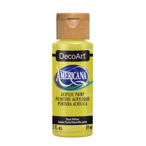 DecoArt Americana Acrylics - Gelbe Farben (Yellows) 59ml - DA441 Yuzu Yellow
