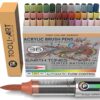 TOOLI-ART Tooli-Art 36 Earth Tones Flexible Brush Tip