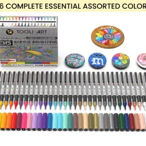 TOOLI-ART 36 Essential Colors Flexible Brush Tip - Afbeelding 4