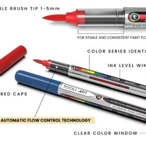 TOOLI-ART 36 Essential Colors Flexible Brush Tip - Afbeelding 5
